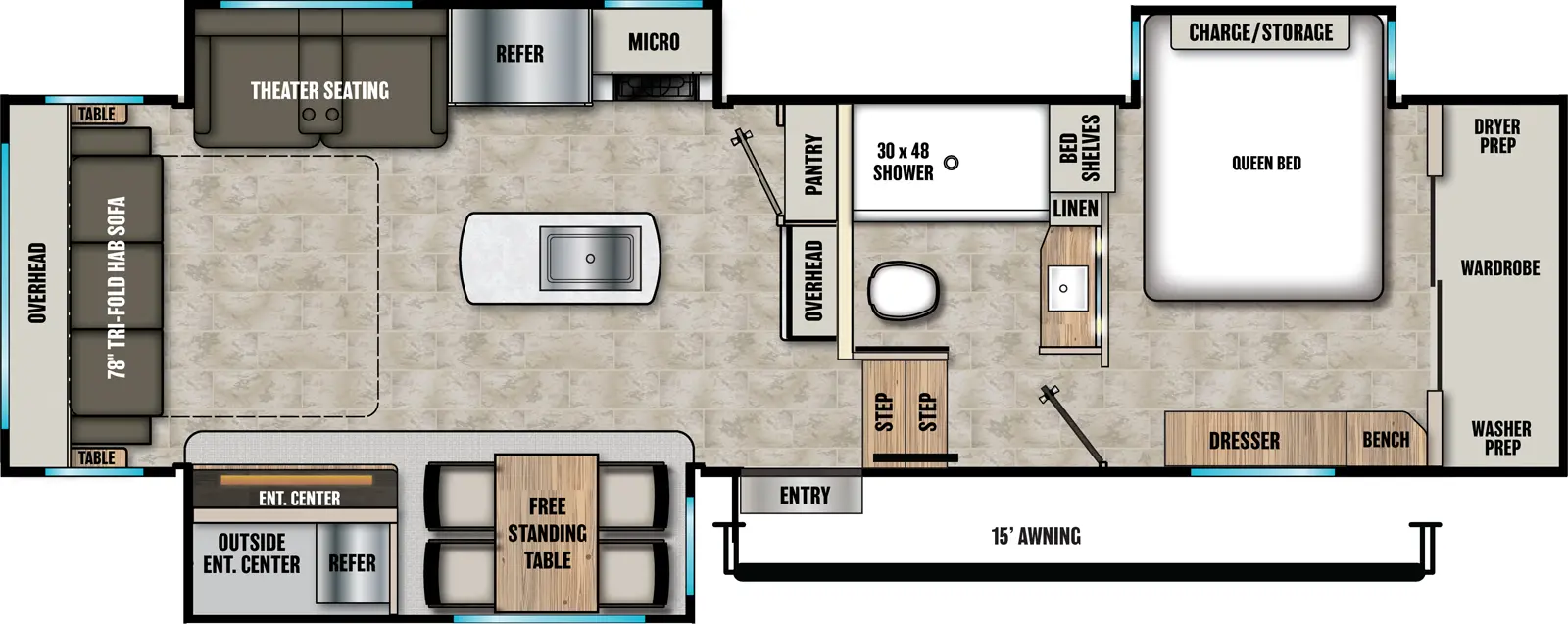 Phoenix 298RLS Floorplan